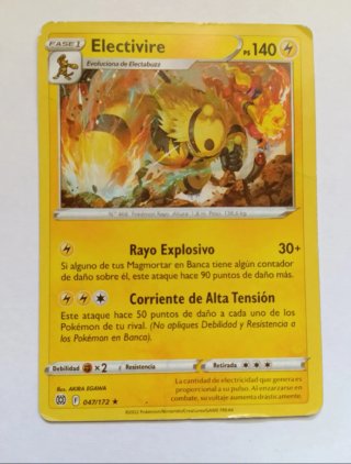 Carta Pokémon Electabuzz y Electivire