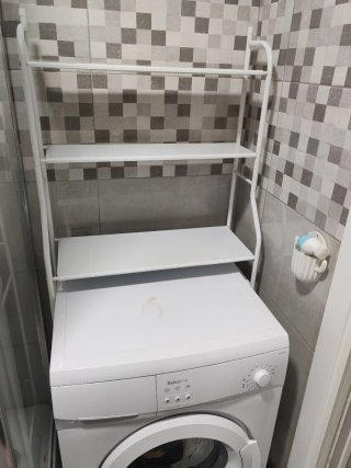 Estantería WC/Lavadora Blanca