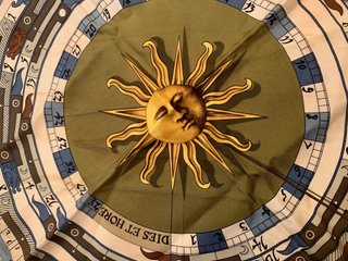 Foulard Hermes Astrologie Oro e Verde