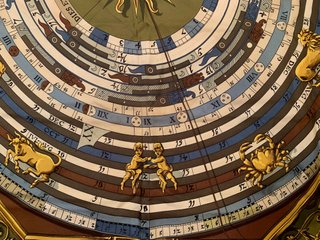 Foulard Hermes Astrologie Oro e Verde