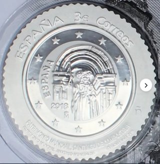 Plata 3€ España Patrimonio Mundial Santiago