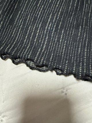 Shorts canalé negro talla L