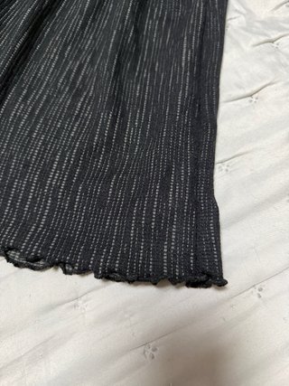 Shorts canalé negro talla L