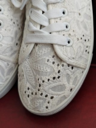 Bambas blancas verano encaje - Talla 36