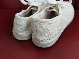 Bambas blancas verano encaje - Talla 36