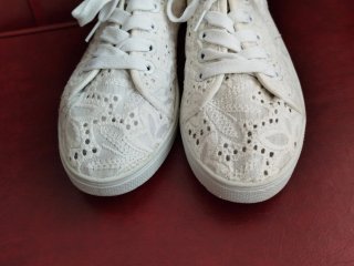 Bambas blancas verano encaje - Talla 36