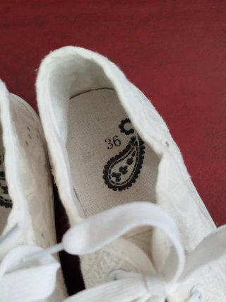 Bambas blancas verano encaje - Talla 36