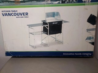 Mesa Cocina Camping Outwell Plata