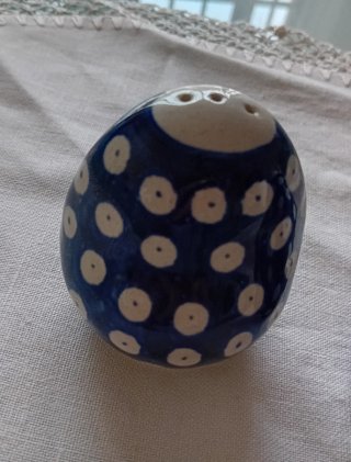 Set Sale e Pepe Ceramica Blu Pois