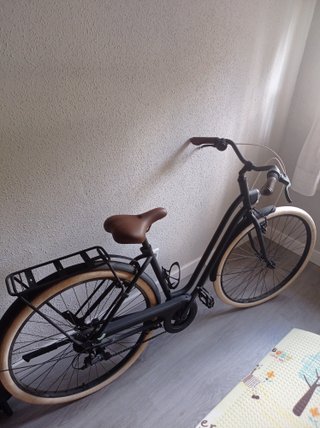Bicicleta Elops 520 Negra 2 bicicletas T.S/M L/XL
