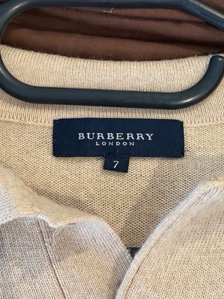Jersey Burberry Hombre Beige Talla M