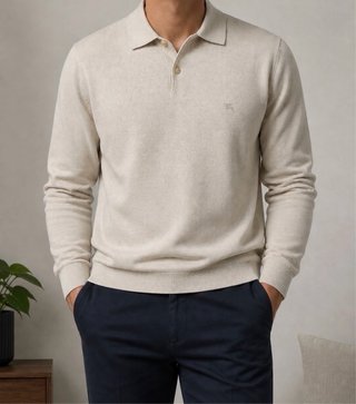 Jersey Burberry Hombre Beige Talla M Oldmoney