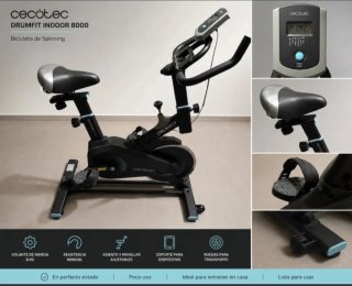 Bicicleta Spinning Cecotec Drumfit Indoor 8000