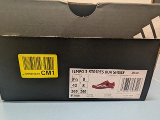 Zapatillas Ciclismo Adidas BOA Roja TALLA 42