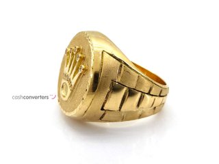 sello oro 18k con circonita