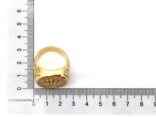 sello oro 18k con circonita