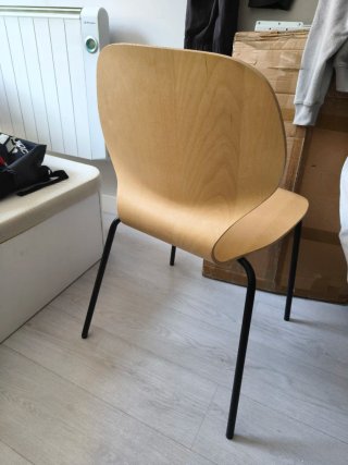 Silla Skålsta Ikea madera y metal