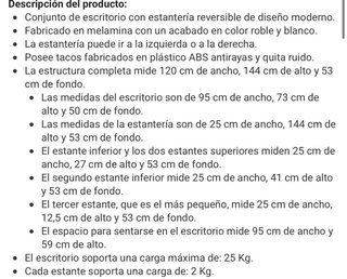 Escritorio con estantería blanca