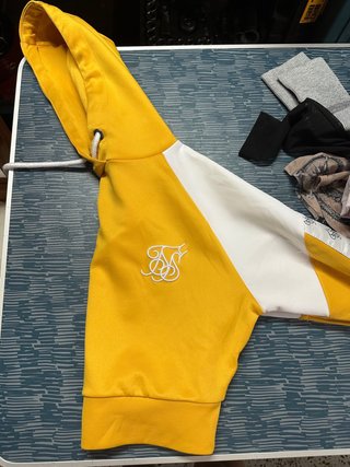 Chaqueta SikSilk Amarilla y Blanca