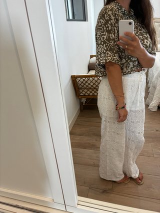 Conjunto Lefties Pantalón Blanco y Camiseta Verde