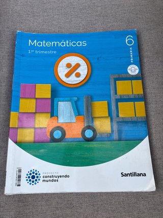 Matemáticas 6 Primaria. Editorial Santillana