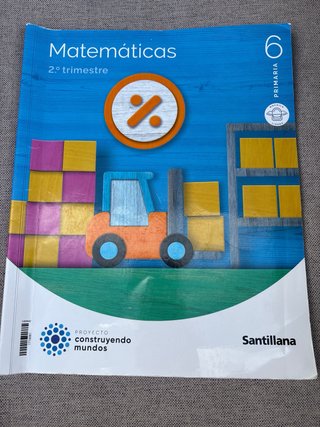 Matemáticas 6 Primaria. Editorial Santillana