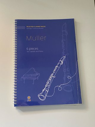 Müller 6 piezas para clarinete y piano. Nuevo