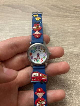 Reloj infantil bomberos azul