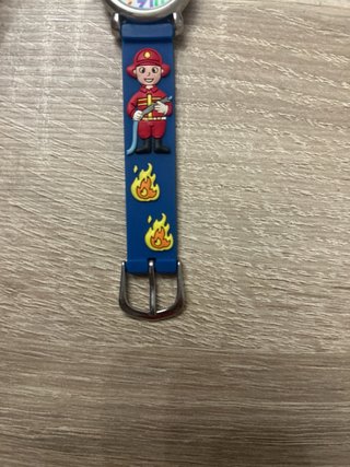 Reloj infantil bomberos azul