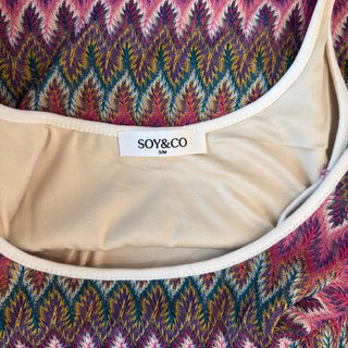 Vestido largo Soy & Co multicolor S/M