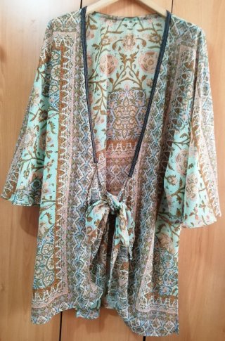 Kaftán Estampado Zara Talla Única