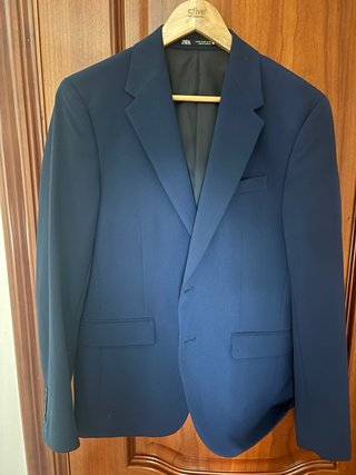 Traje Zara Azul Talla M