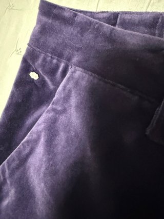 Pantalón ancho terciopelo morado T.XXL