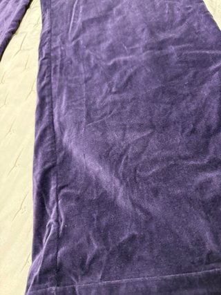 Pantalón ancho terciopelo morado T.XXL