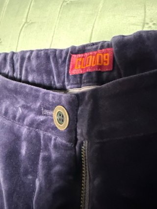 Pantalón ancho terciopelo morado T.XXL