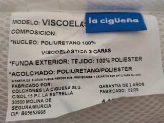 Colchón de cuna La Cigueña