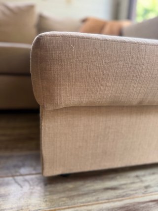 Sofá cama chaise longue beige