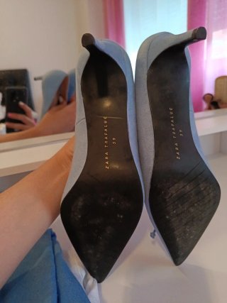 Zapatos Mango Talla 39 Azul