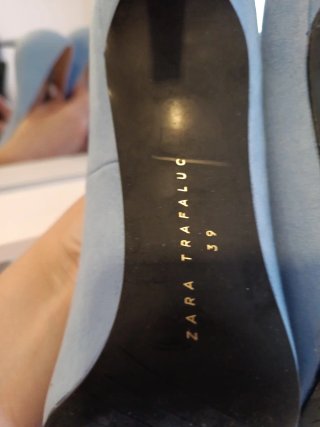 Zapatos Mango Talla 39 Azul