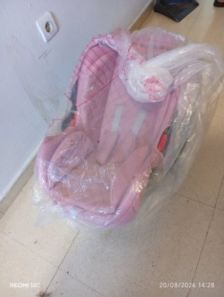 Carro de bebé rosa 3 en 1
