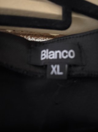 Vestido Negro Blanco Talla XL