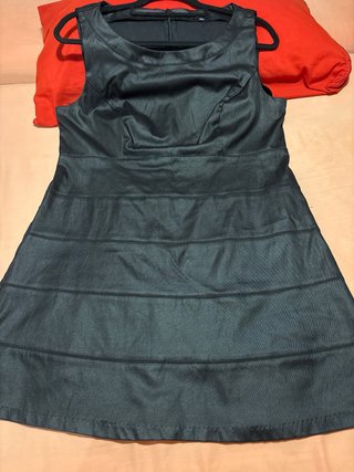 Vestido Negro Blanco Talla XL