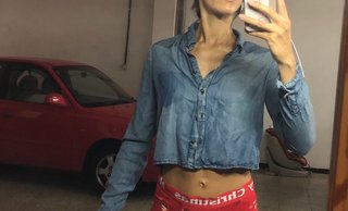 Camiseta vaquera Bershka SMEX26