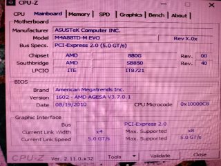 ASUS M4A88TD-M EVO + PHENOM II X4 850 + 8GB DDR3
