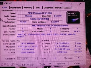 ASUS M4A88TD-M EVO + PHENOM II X4 850 + 8GB DDR3