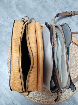 Lote 2 bolsos Parfois beige y naranja