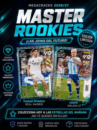 Cartas Megacracks Master Rookies 26/27
