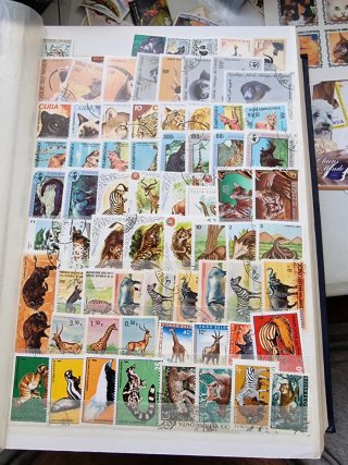 Lote de sellos mundiales fauna,animales