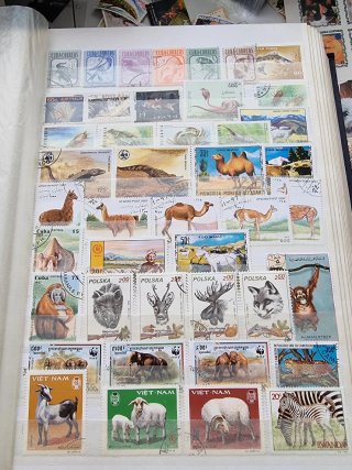 Lote de sellos mundiales fauna,animales