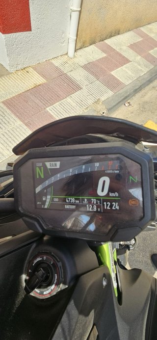 Kawasaki Z900 A2 Naked Negra y Verde